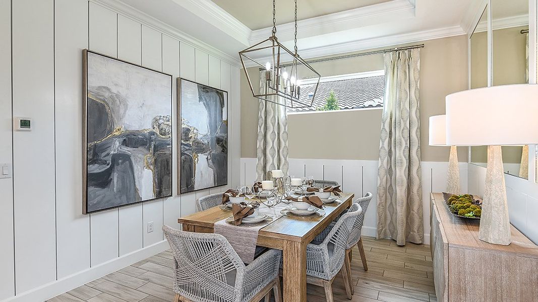 Representative furnished interior of a home built from the Roma by Taylor Morrison in Esplanade at Azario Lakewood Ranch, Lakewood Ranch (Image 21).
