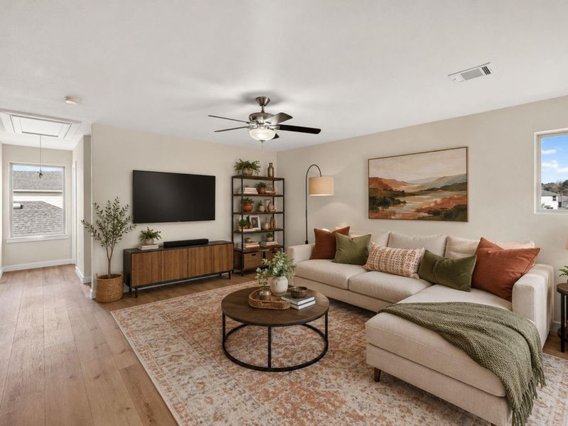 Virtually staged to showcase the room’s space and potential. Virtually staged to showcase the room’s space and potential.