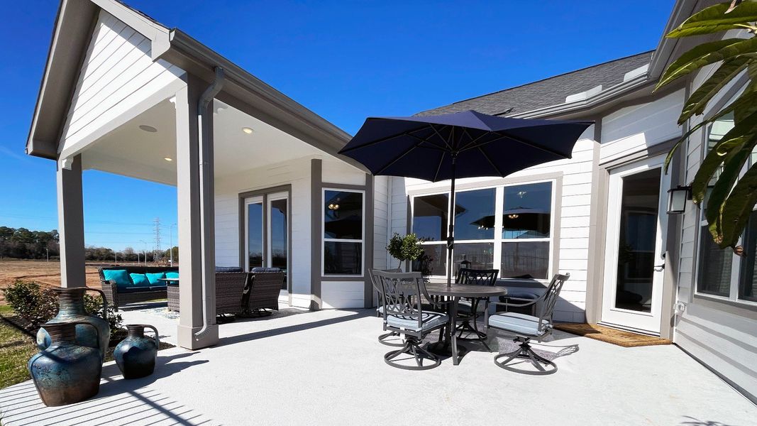 Representative exterior details of a home built from the Portico by Epcon Communities in Winfrey Estates, Tomball (Image 3). Representative exterior details of a home built from the Portico by Epcon Communities in Winfrey Estates, Tomball (Image 3).