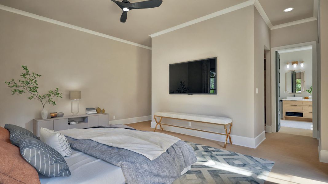 Furnished interior view inside a new home in , Johns Island (Image 9).