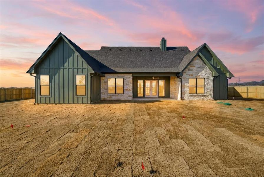 Exterior details and patio area of a home in , China Spring (Image 26).