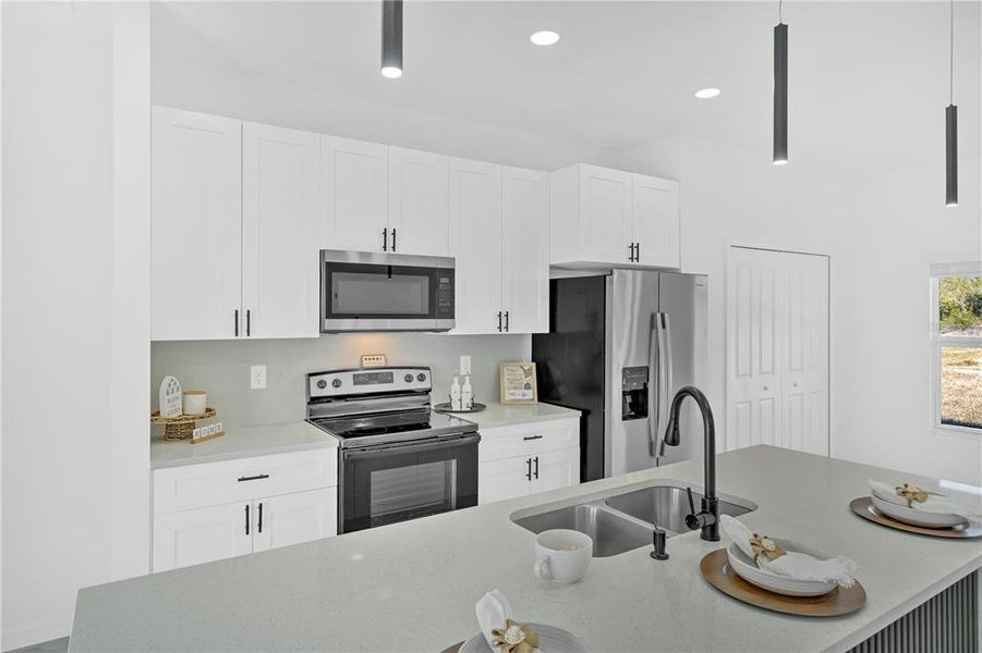 Furnished interior view inside a new home in , Punta Gorda (Image 16).