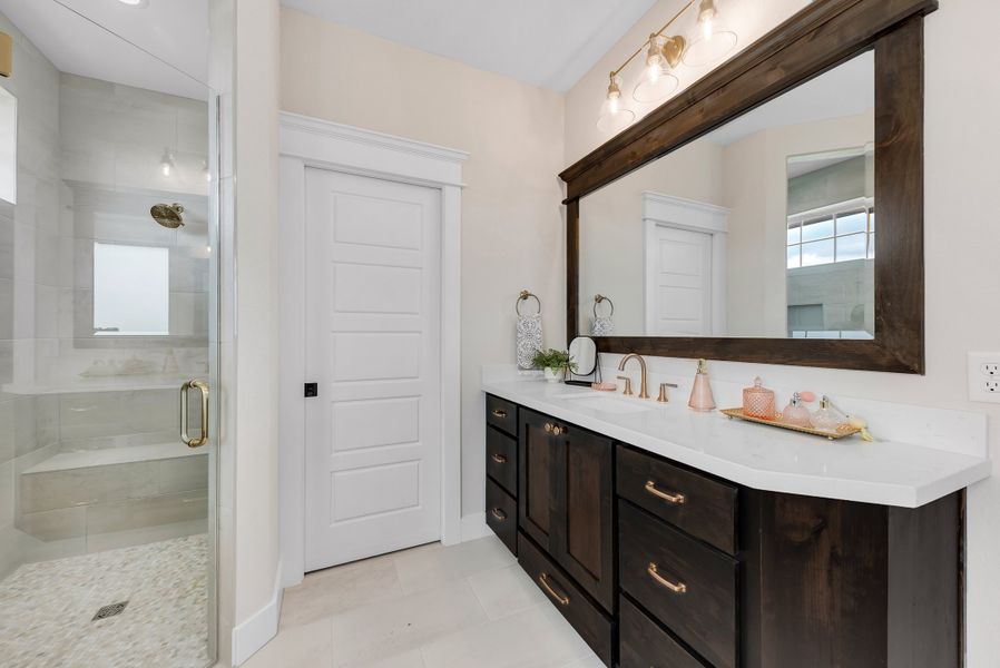 Representative furnished interior of a home built from the The Courtney by Reece Homes in Oakmont, Bryan (Image 39).