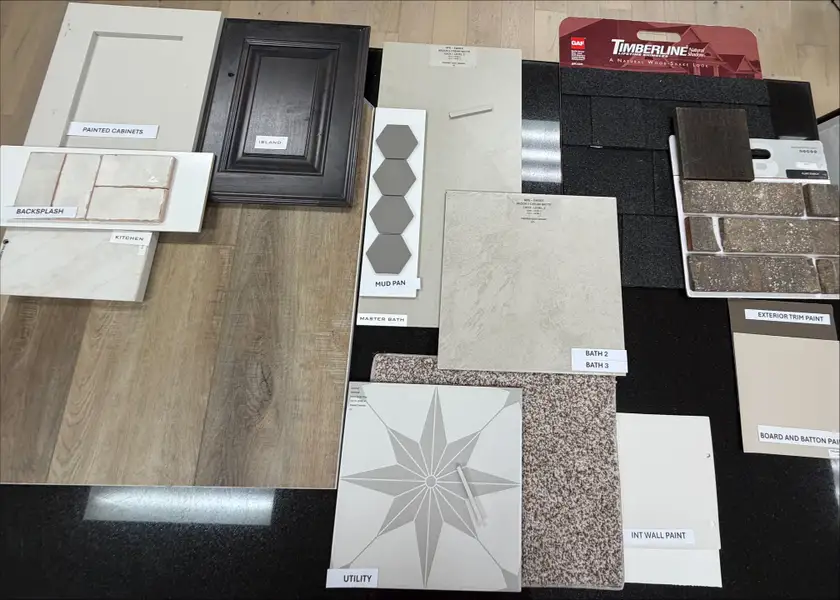 Sample of building materials used in homes in Arbor Oaks, Boyd (Image 3).