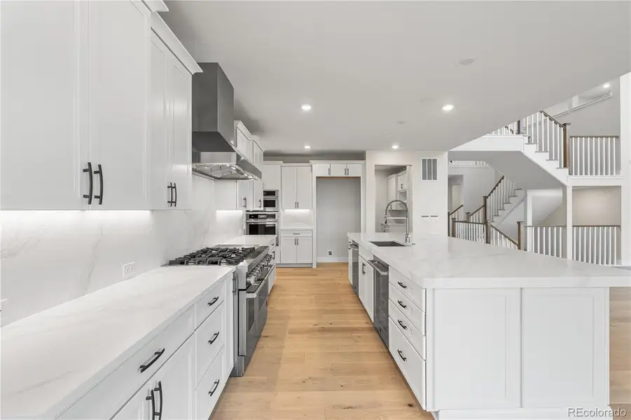 Furnished interior view inside a new home in Luxe at The Canyons, Castle Pines (Image 5).