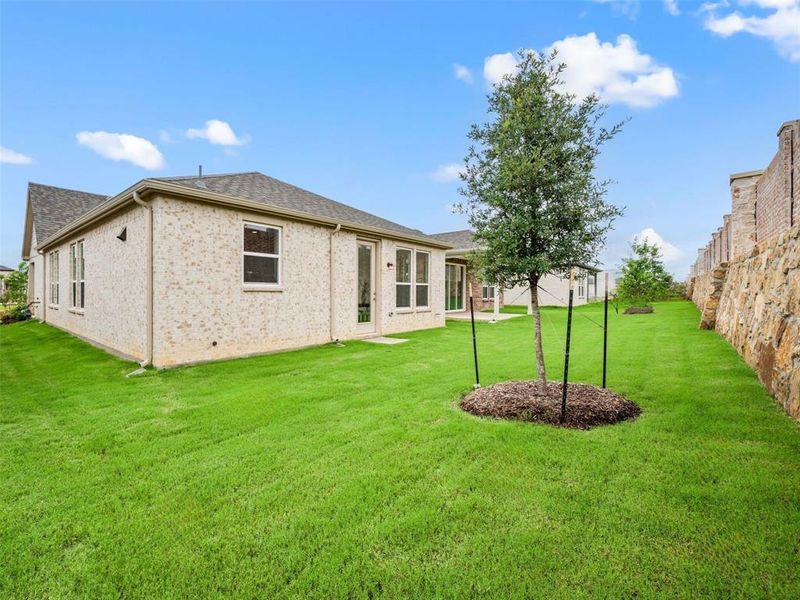Exterior details and patio area of a home in Del Webb at Legacy Hills, Celina (Image 4). Exterior details and patio area of a home in Del Webb at Legacy Hills, Celina (Image 4).