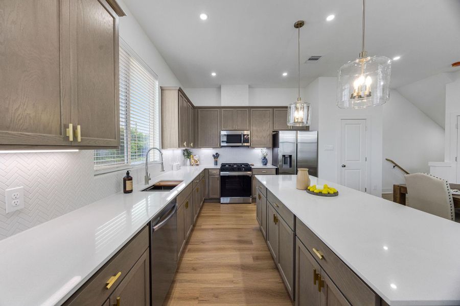 Furnished interior view inside a new home in Commons at West Tidwell, Houston (Image 11).