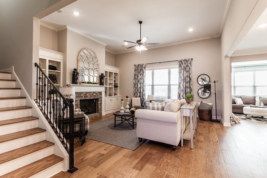 Representative furnished interior of a home built from the Bentley by Grant & Co in Manor at Hall Creek, Arlington (Image 33).