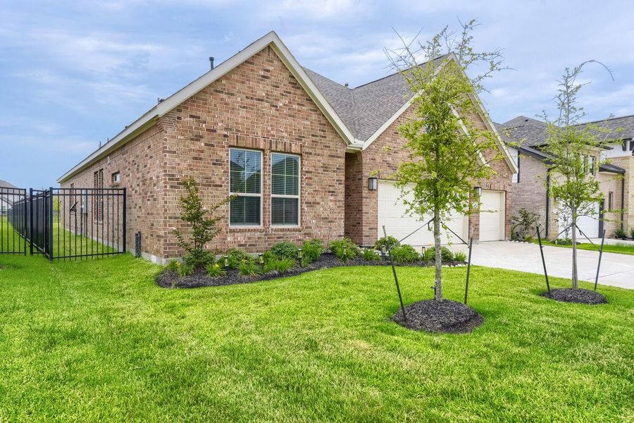 Front exterior of a new home in , Katy, TX, highlighting curb appeal (Image 24).