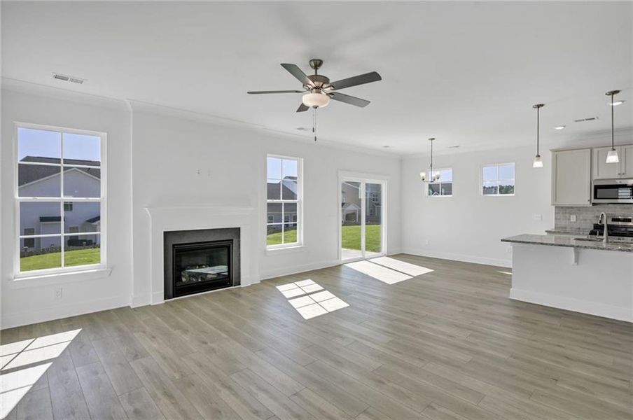 Spacious, unfurnished interior of a new home in Villas at Dawsonville, Dawsonville (Image 32).