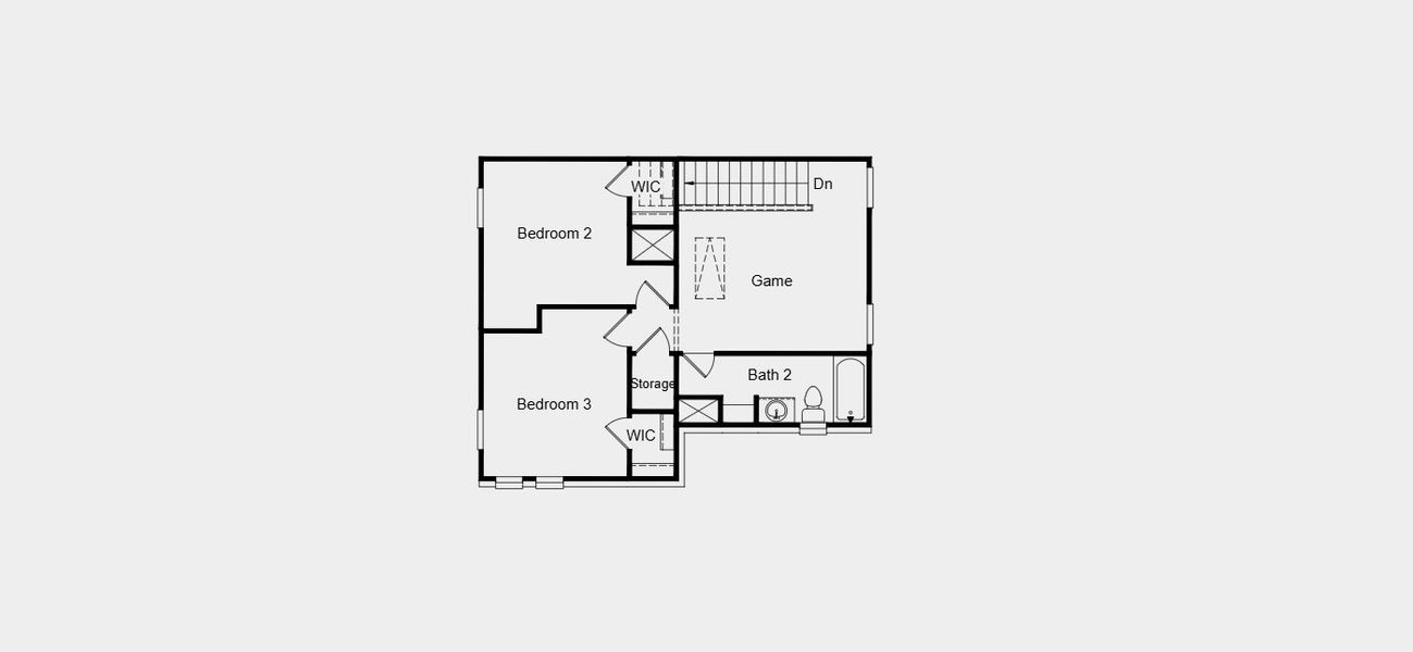 2D floor plan layout of this home in North Sky Celina, Celina, TX (Image 4).