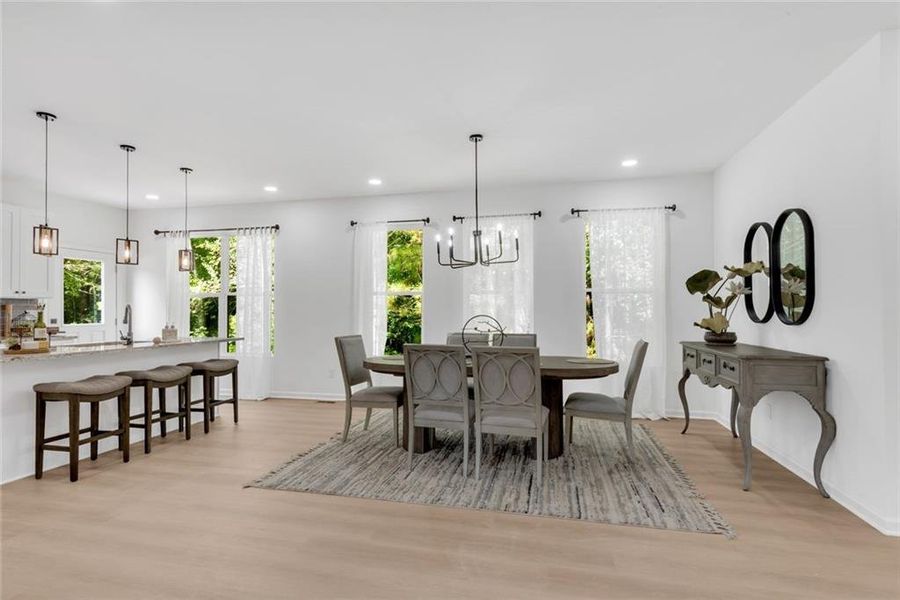 Furnished interior view inside a new home in , Ellenwood (Image 19). Furnished interior view inside a new home in , Ellenwood (Image 19).