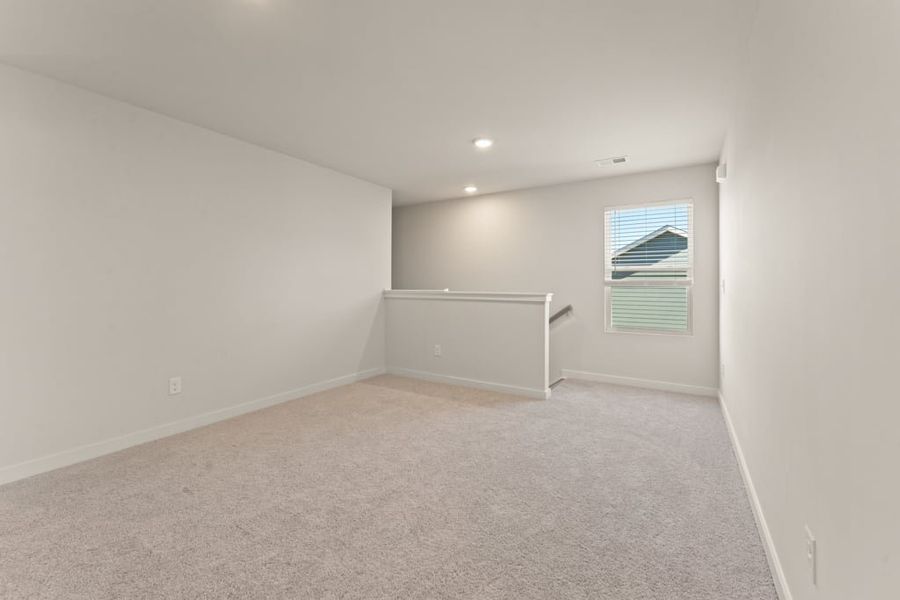 A room with a window and a door. A room with a window and a door.