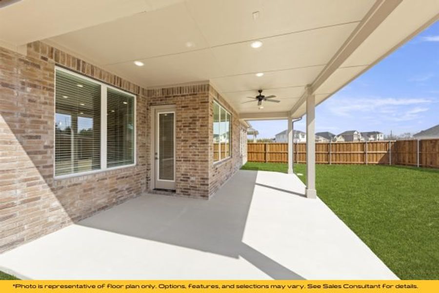 Representative exterior details of a home built from the The Cayman by Stonefield Homes in The Highlands, Rockwall (Image 44).
