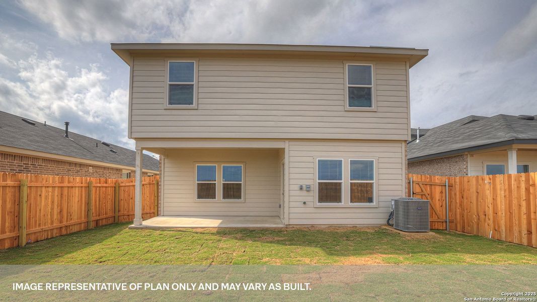Exterior details and patio area of a home in Paramount, Kyle (Image 2).