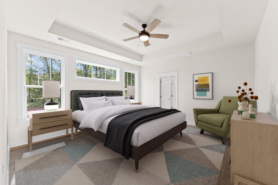 Representative furnished interior of a home built from the Chadwick by Hunter Quinn Homes in Greenpond Acres, Woodruff (Image 9).