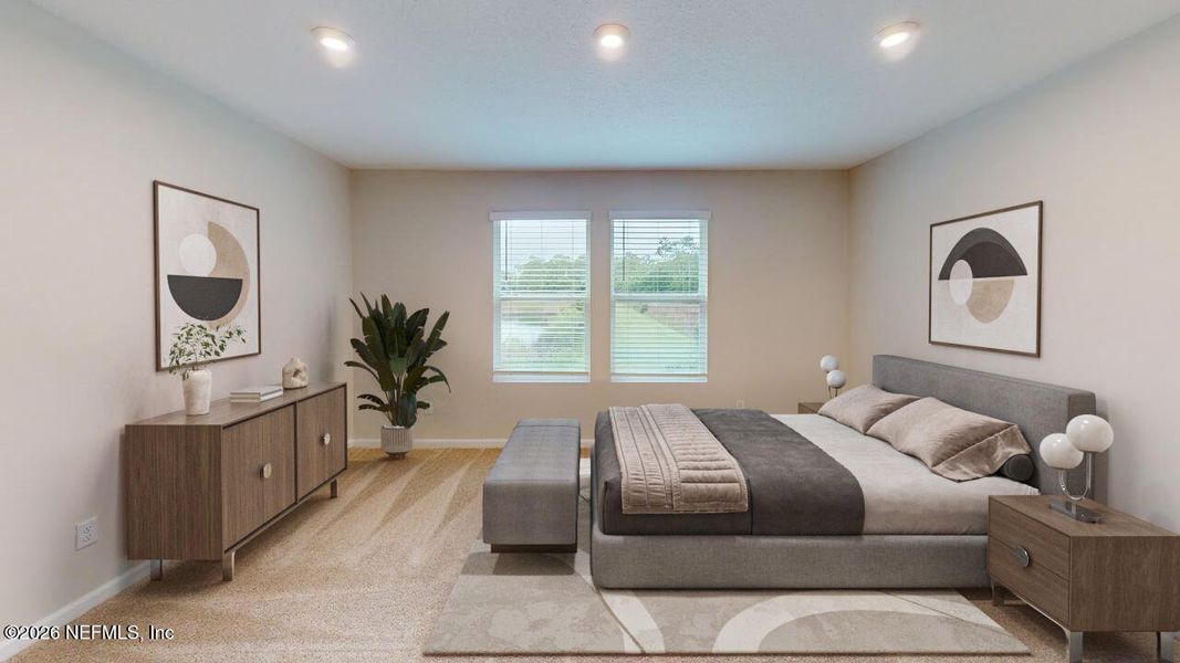 Furnished interior view inside a new home in Egret Creek, Jacksonville (Image 9).