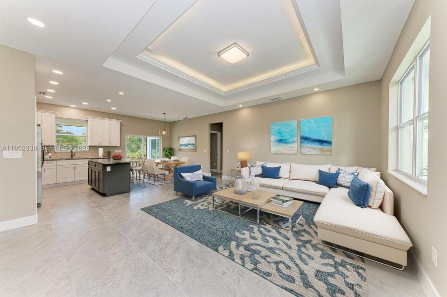 Furnished interior view inside a new home in , North Port (Image 7).