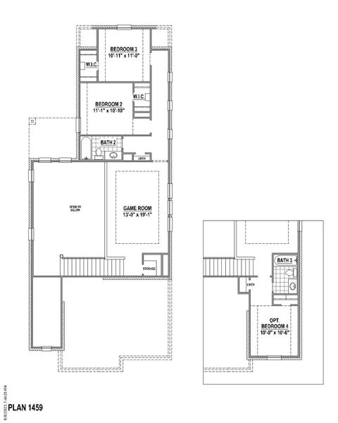 Plan 1459 2nd Floor Plan 1459 2nd Floor