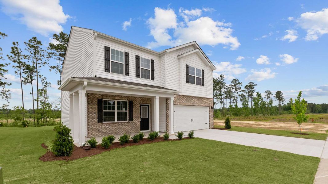 Front exterior of a new home in West New Bern, New Bern, NC, highlighting curb appeal (Image 2).