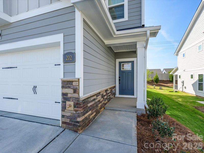 Exterior details and patio area of a home in Westview Towns, Waxhaw (Image 3).