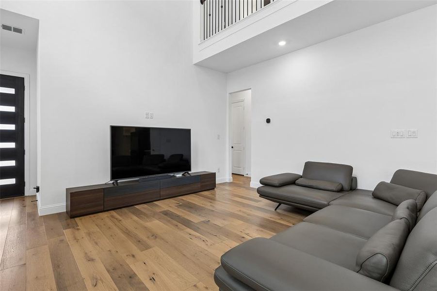 Furnished interior view inside a new home in Fields Villas - Darling Homes, Frisco (Image 23).
