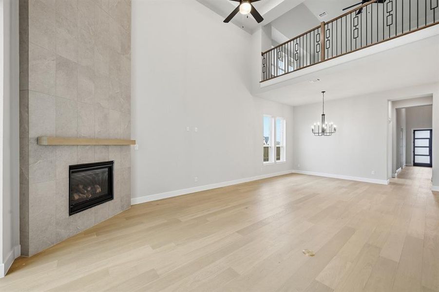 Spacious, unfurnished interior of a new home in Star Trail: 55ft. lots, Prosper (Image 24).