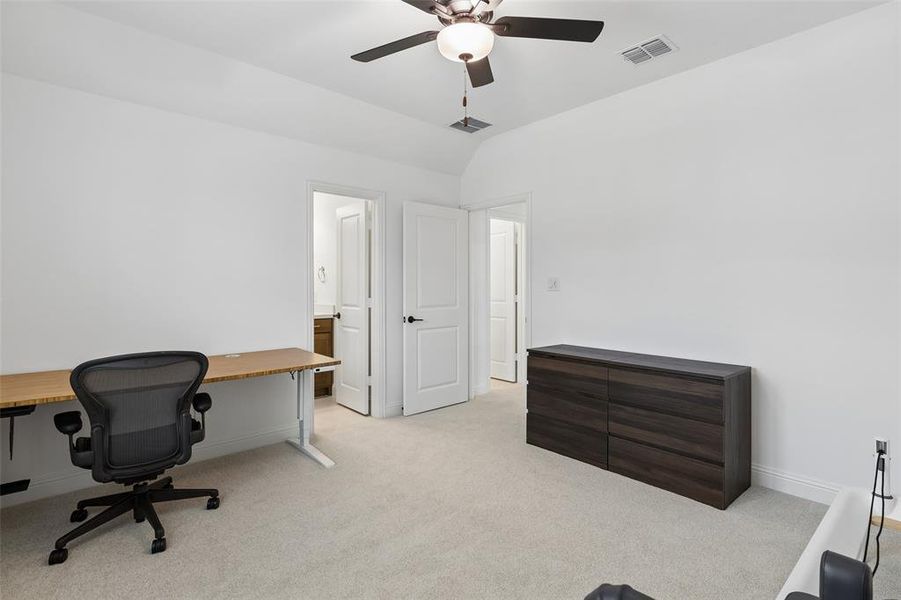 Furnished interior view inside a new home in Fields Villas - Darling Homes, Frisco (Image 27).