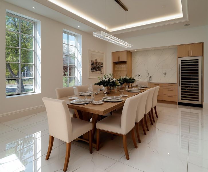 Furnished interior view inside a new home in , Houston (Image 9).