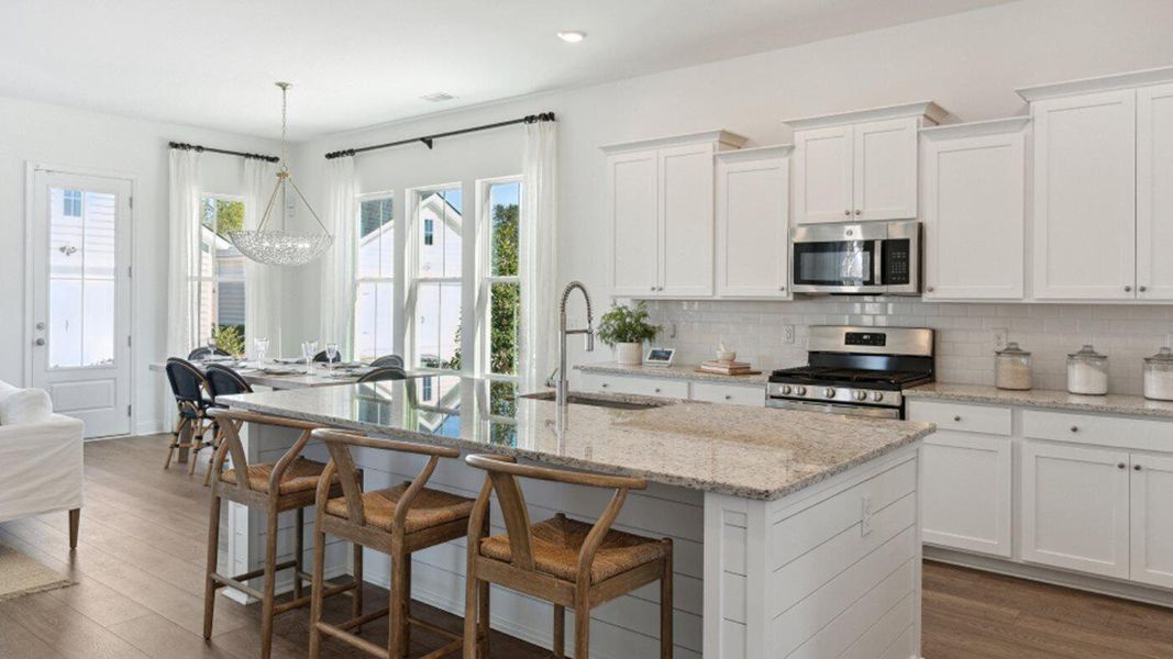 Furnished interior view inside a new home in Carnes Crossroads: Row Collection, Summerville (Image 4). Furnished interior view inside a new home in Carnes Crossroads: Row Collection, Summerville (Image 4).