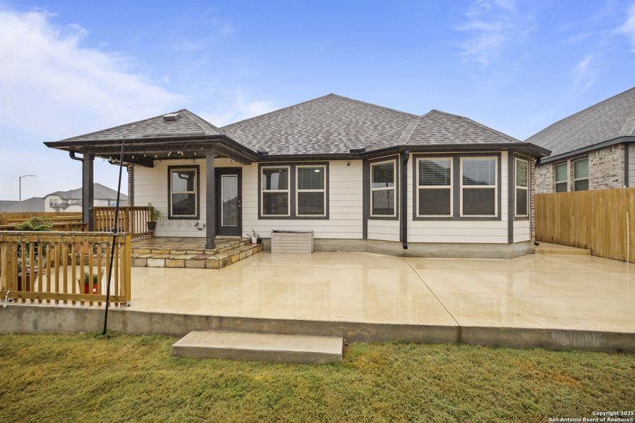 Exterior details and patio area of a home in , San Antonio (Image 4). Exterior details and patio area of a home in , San Antonio (Image 4).