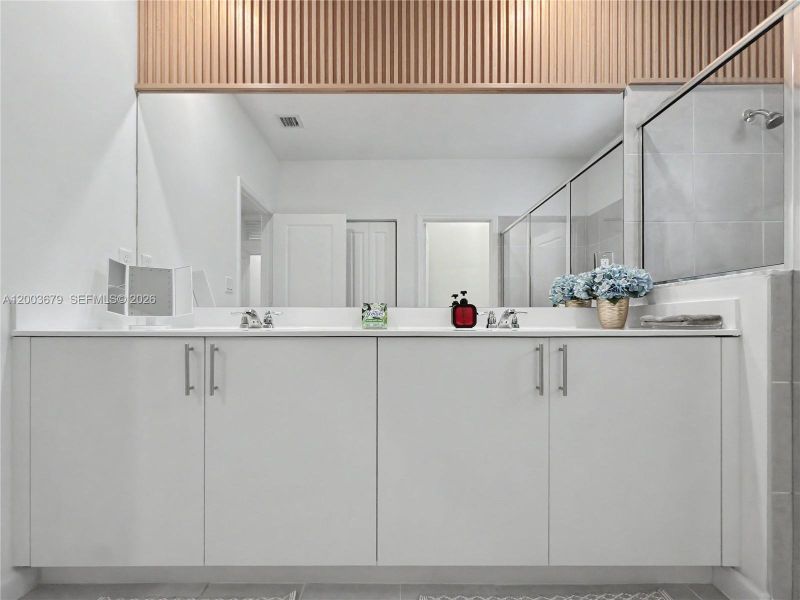 Furnished interior view inside a new home in , Miami (Image 18).