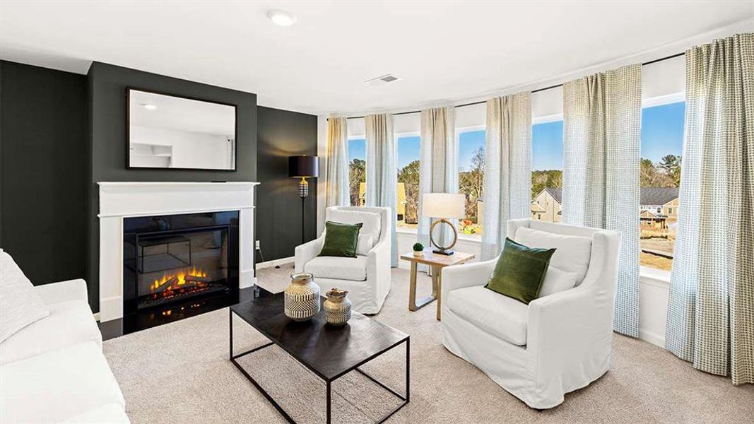 Furnished interior view inside a new home in Heritage Pointe, Senoia (Image 11).