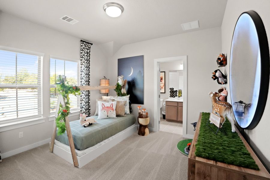 Bedroom in the Willow home plan by Trophy Signature Homes – REPRESENTATIVE PHOTO