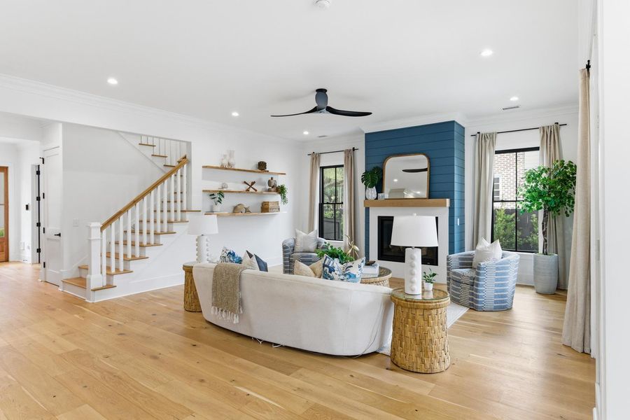 Furnished interior view inside a new home in , Charleston (Image 19).