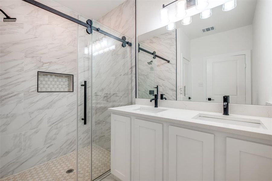 Furnished interior view inside a new home in , Dallas (Image 4).