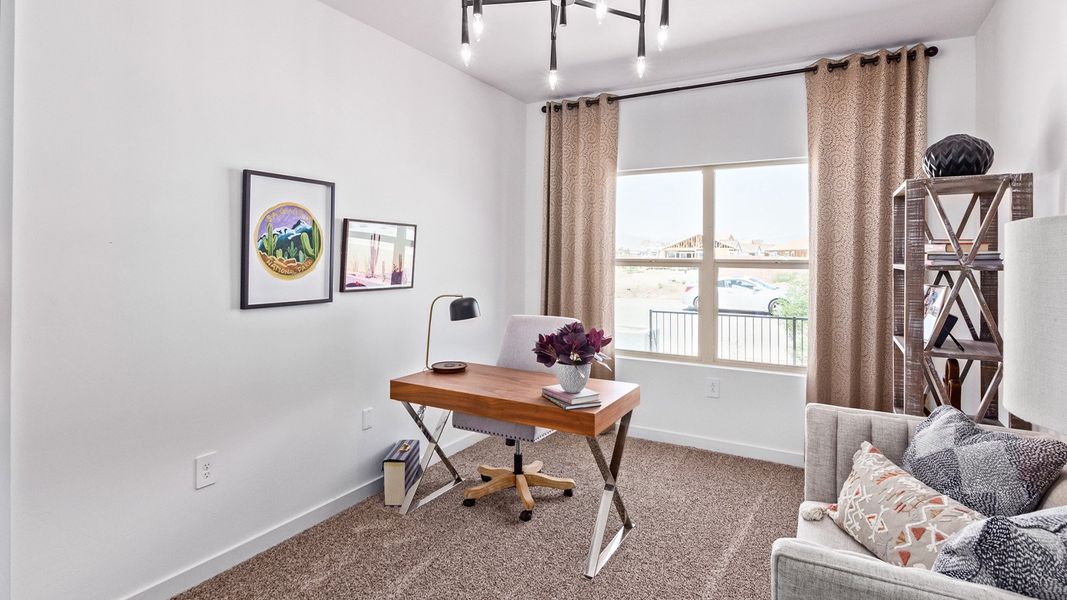 Representative furnished interior of a home built from the Citrine - Plan 5042 by D.R. Horton in Tortolita Trails, Marana (Image 14).