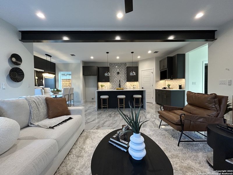 Furnished interior view inside a new home in , San Antonio (Image 45).