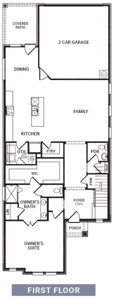 2D floor plan layout for the Overture by Impression Homes in Redden Farms – Active Adult, Midlothian, TX (Image 3). 2D floor plan layout for the Overture by Impression Homes in Redden Farms – Active Adult, Midlothian, TX (Image 3).