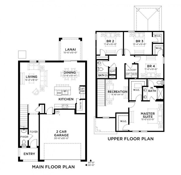 2D floor plan layout for the Turquesa by Casa Fresca Homes in Pasadena Ridge, Zephyrhills, FL (Image 3).