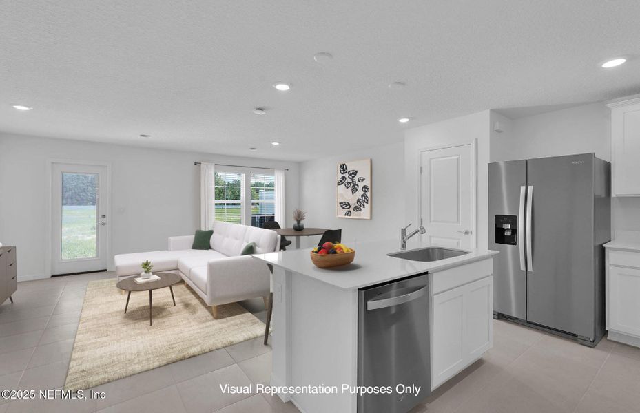 Furnished interior view inside a new home in , Jacksonville (Image 6). Furnished interior view inside a new home in , Jacksonville (Image 6).