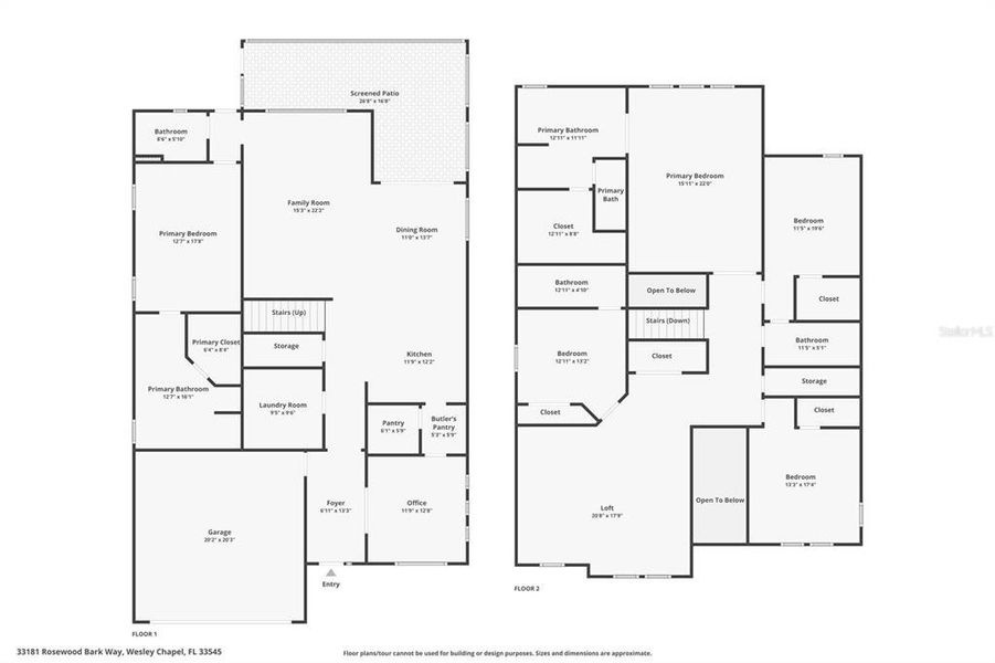 2D floor plan layout of this home in , Wesley Chapel, FL (Image 5).