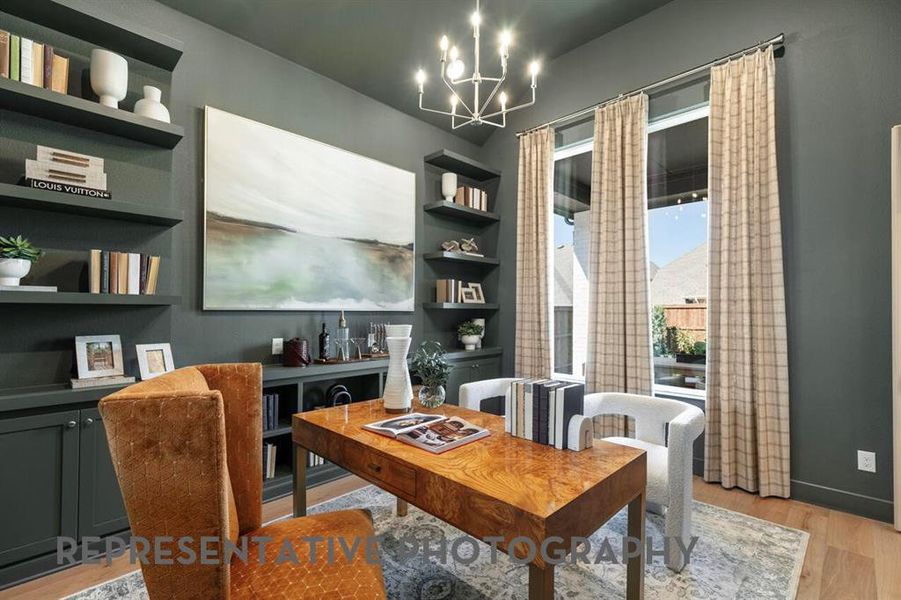 Furnished interior view inside a new home in Star Trail, Prosper (Image 29).