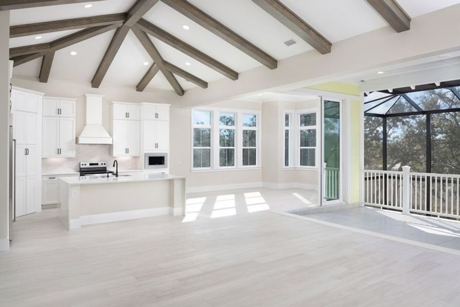 Representative unfurnished interior of a home built from the Grand Wayfarer by Minto Communities in Latitude Margaritaville Watersound, Panama City Beach (Image 20).