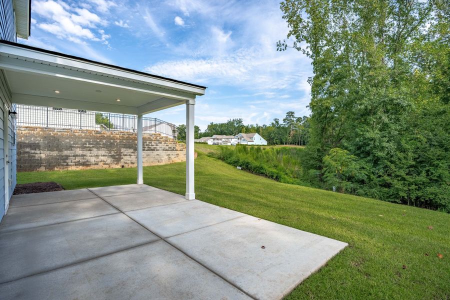 Exterior details and patio area of a home in Carriage Estates, Lexington (Image 20).