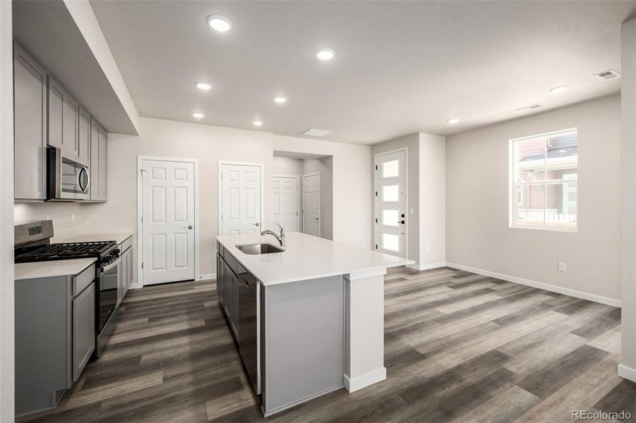 Furnished interior view inside a new home in , Thornton (Image 12).