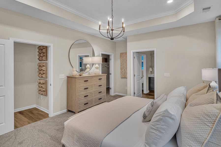 Representative furnished interior of a home built from the The Wave Crest by Chesapeake Homes in Bridgewater - Shorehaven Village, Little River (Image 9).