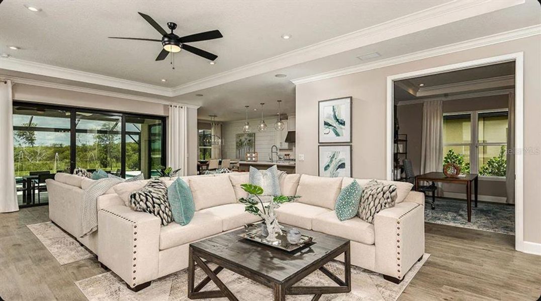 Furnished interior view inside a new home in Ardisia Park, New Smyrna Beach (Image 6). Furnished interior view inside a new home in Ardisia Park, New Smyrna Beach (Image 6).