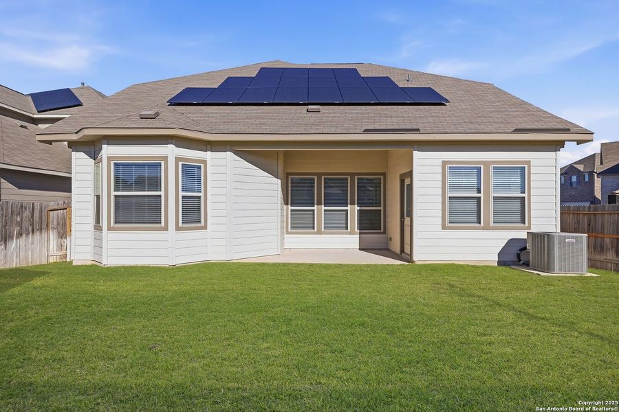 Exterior details and patio area of a home in Rhine Valley, Schertz (Image 21).