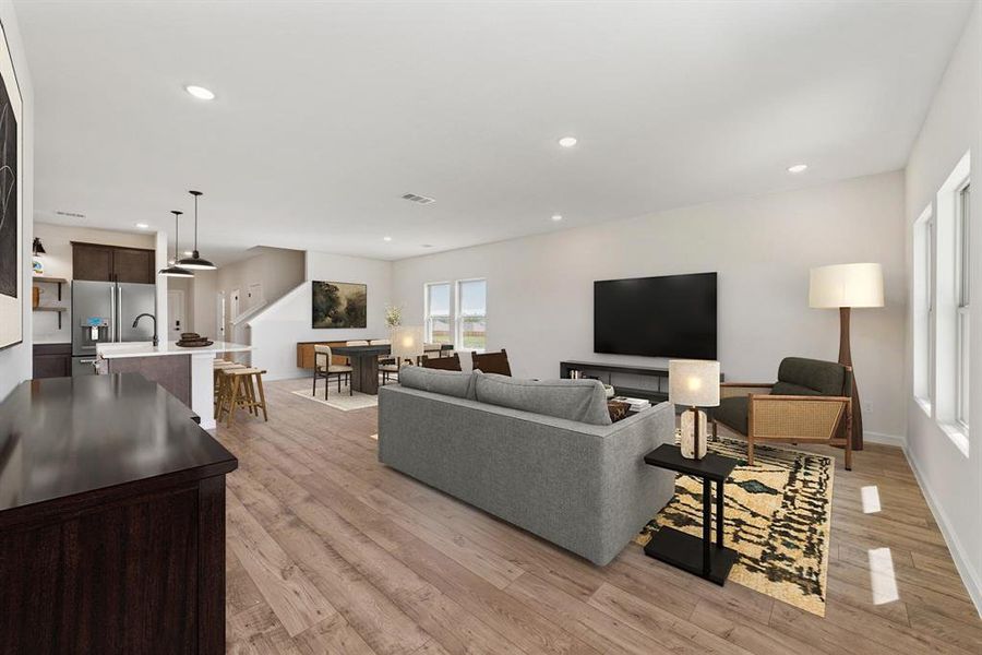 Furnished interior view inside a new home in Rolling Ridge, Van Alstyne (Image 6). Furnished interior view inside a new home in Rolling Ridge, Van Alstyne (Image 6).